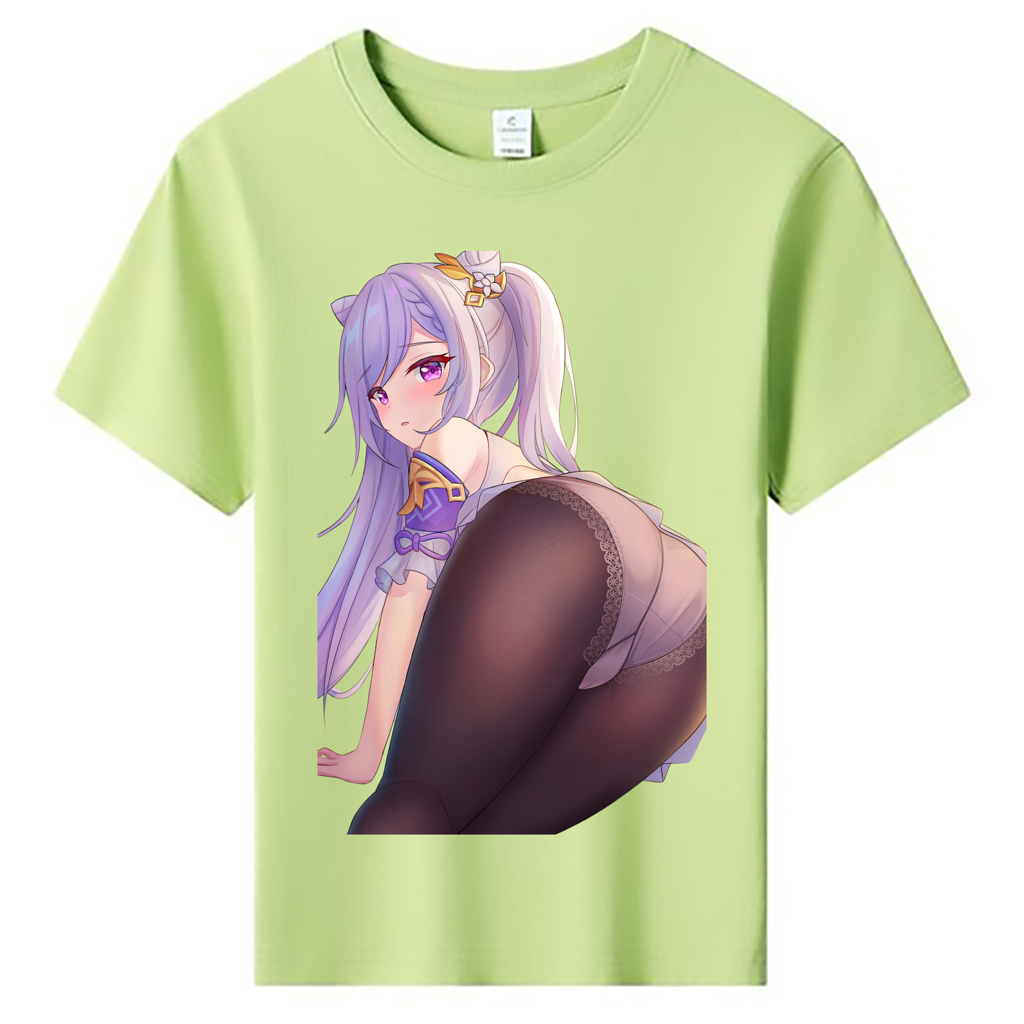 げんし神 刻晴 こくせい genshin Kokusei 綿100％キッズTシャツ（フロントプリント）